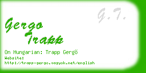 gergo trapp business card